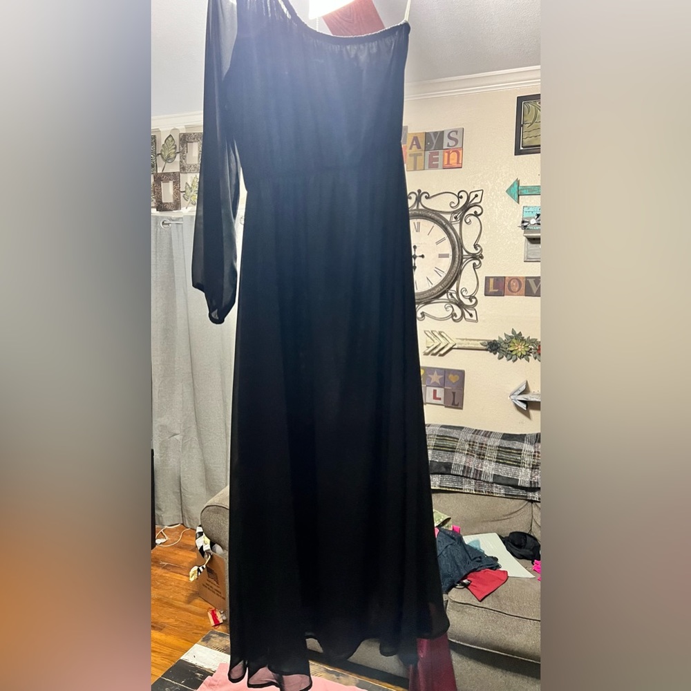 Turquoise haven long off the shoulder dress
